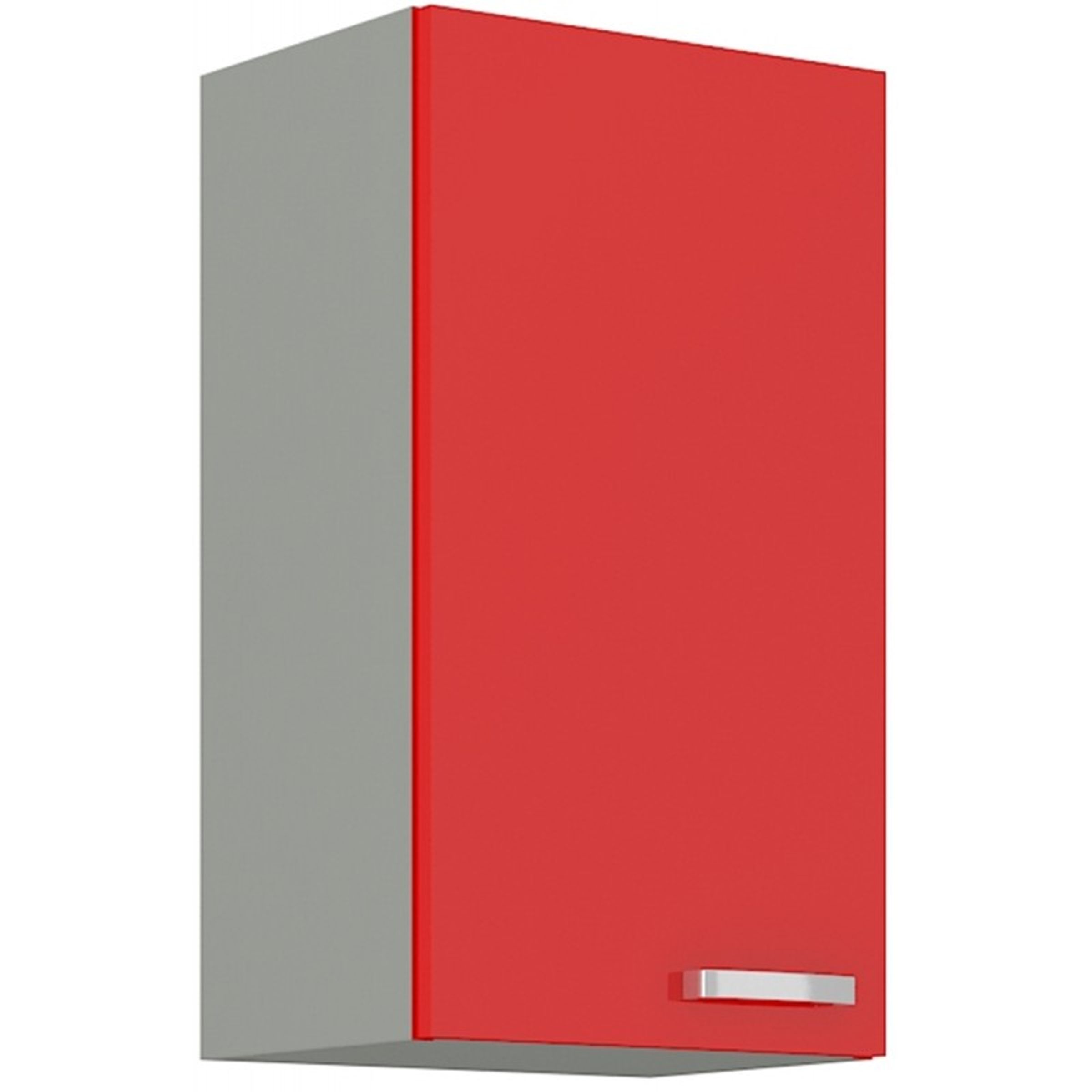 Küchen Hängeschrank 45 Glanz Rot Grau Küchenzeile Küchenblock Küche Rose Bianca
