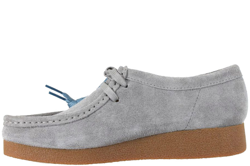 CLARKS SKO I GRÅ RUSKIND