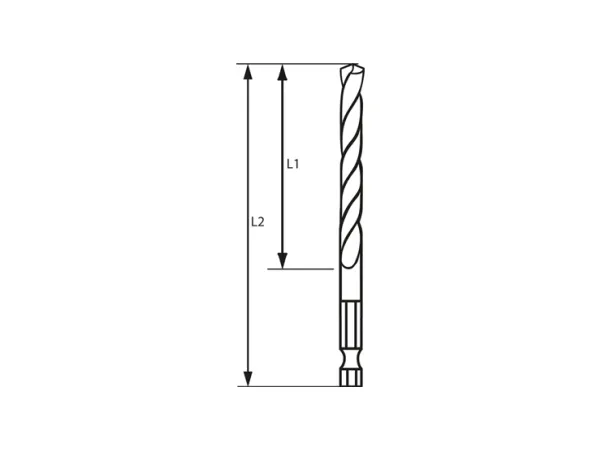 Bosch 2 608 577 051, Boremaskine, Spiralbor, 3,5 mm, 79 mm, Støbejern, Stål, 6,35 mm