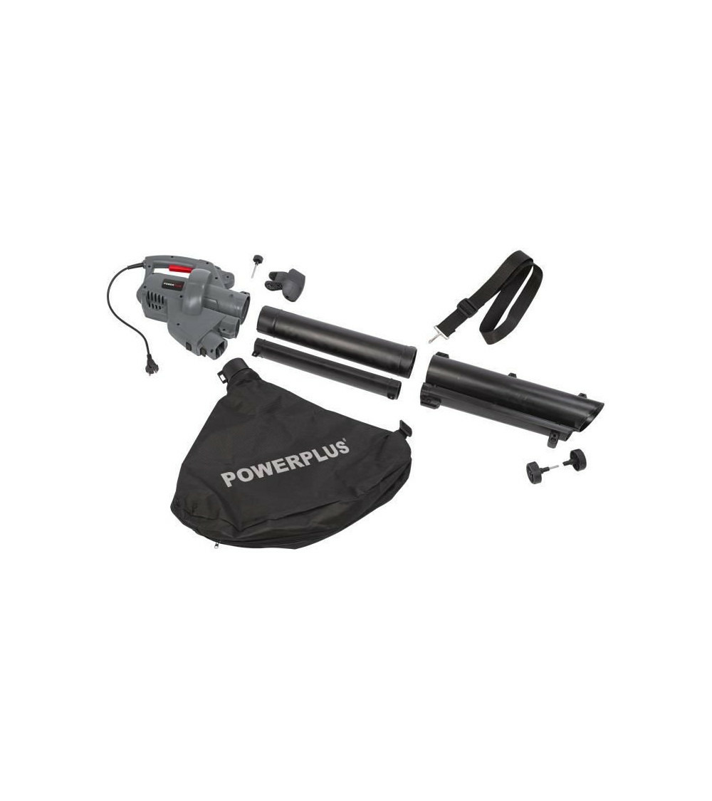 Aspirateur souffleur broyeur de feuilles 3300w poweg9013