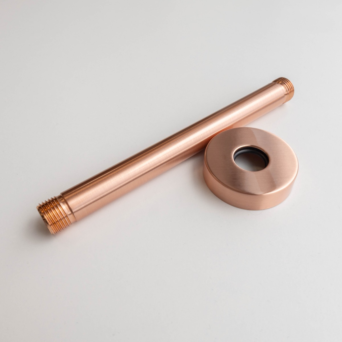 Saniclear Copper douchearm voor plafondmontage 20cm koper geborsteld