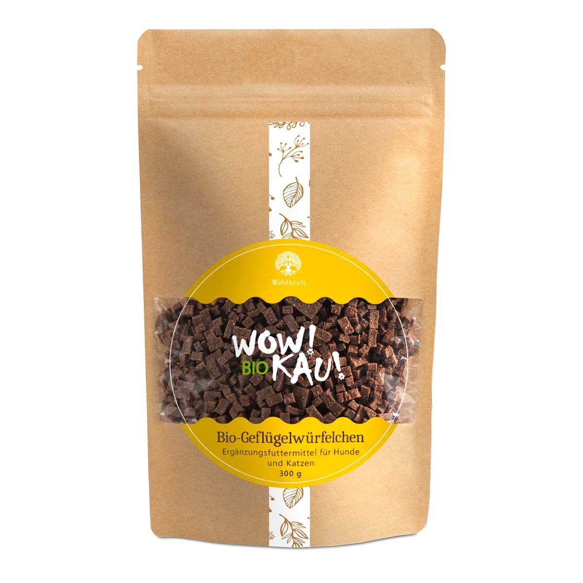 Waldkraft. Wow! BioKau! Geflügelwürfelchen