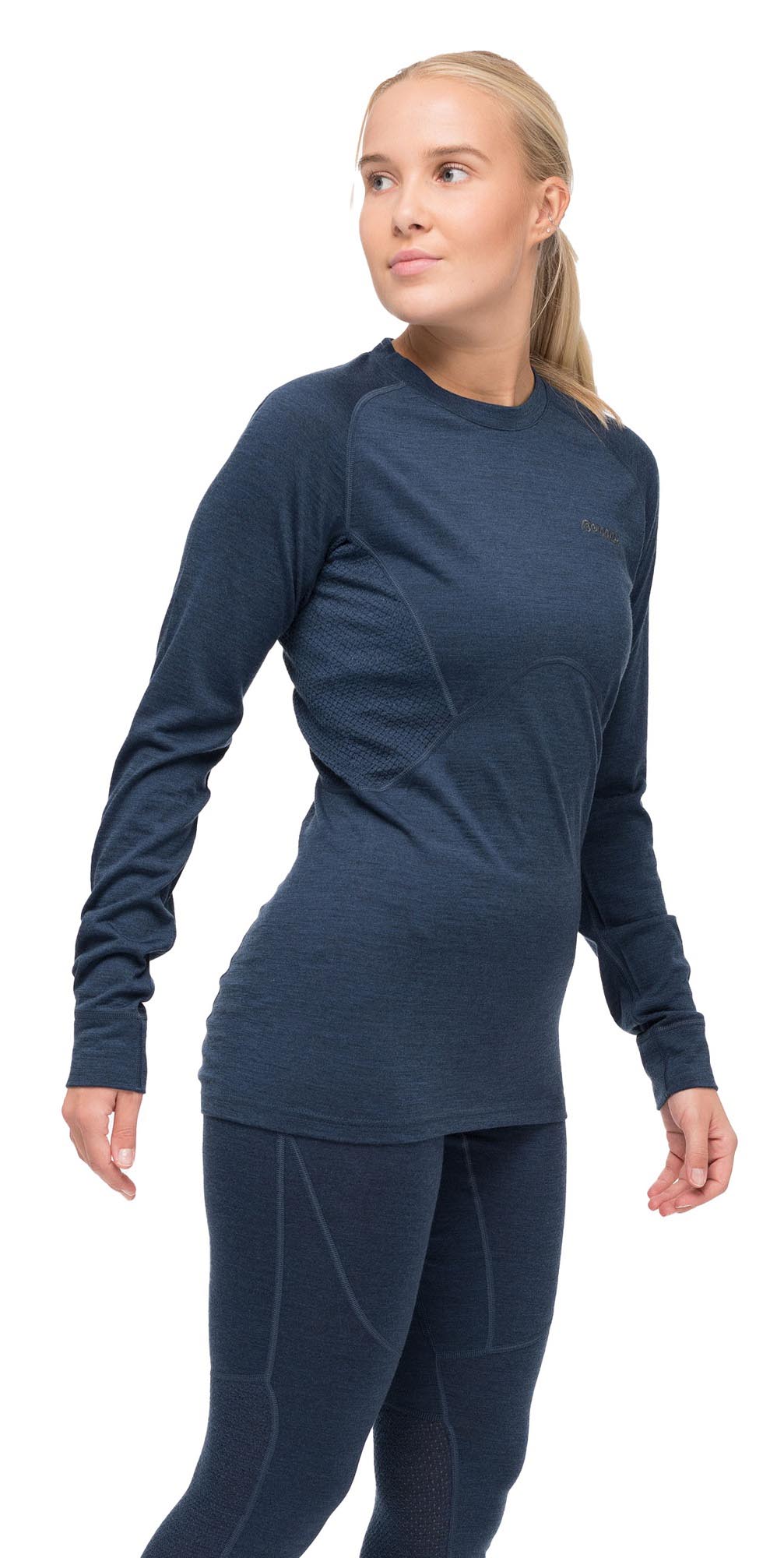 Inner:Pure Merino Long Sleeve Dame Navy Blue