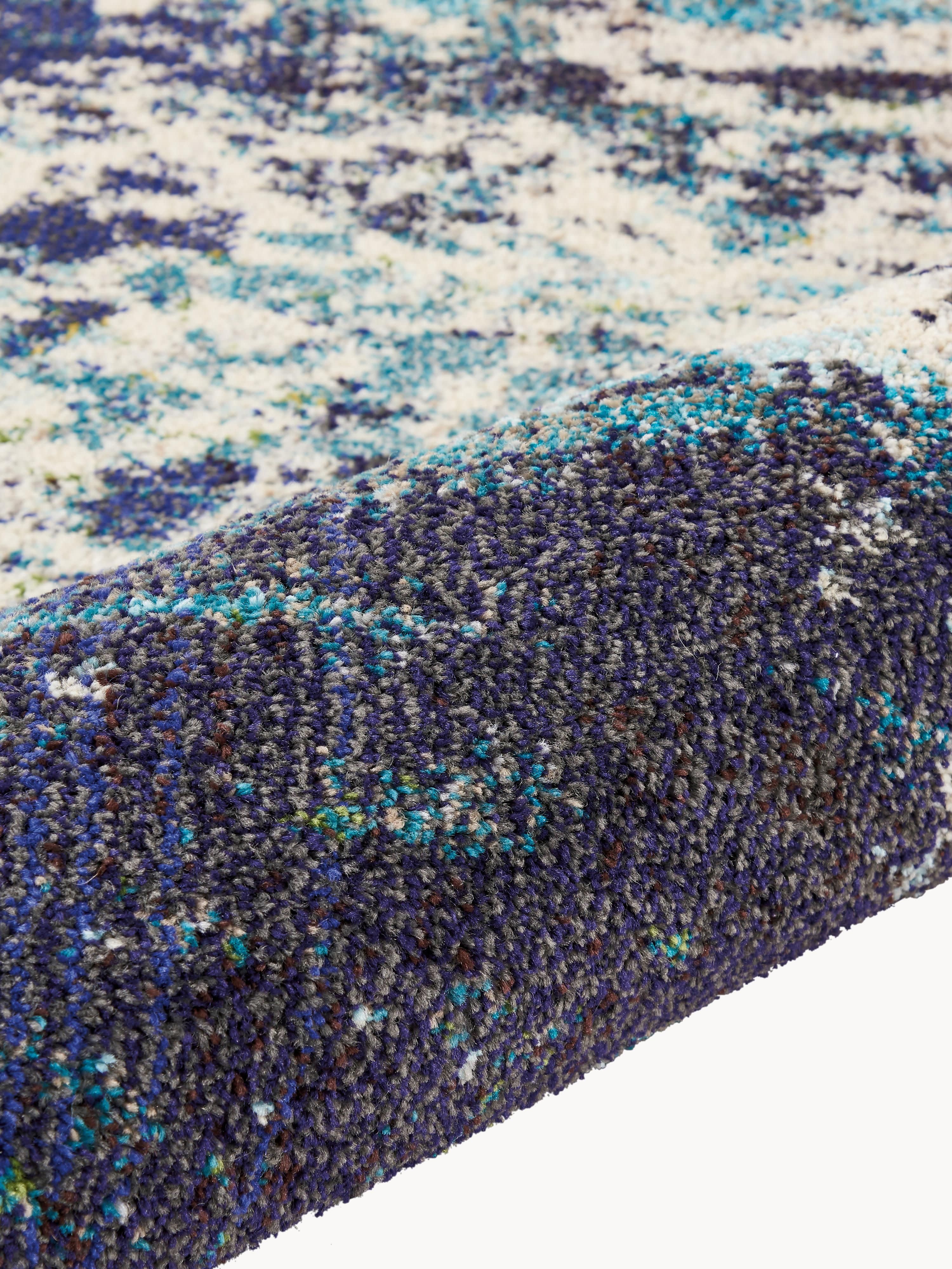 Ronde design laagpolig vloerkleed Celestial