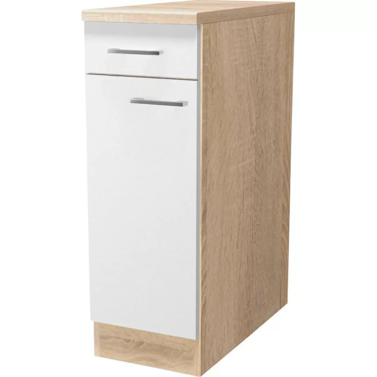 Küchenunterschrank Samoa US 30 weiss,Eiche