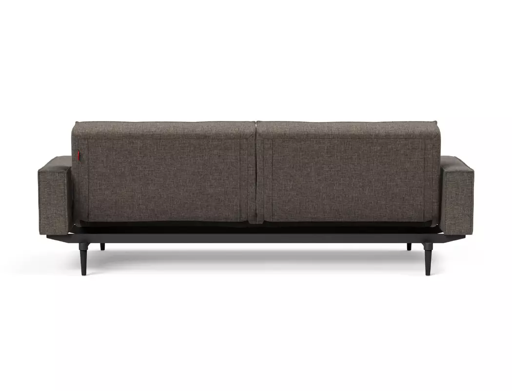 Schlafsofa mit Armlehnen Splitback Styletto schwarz