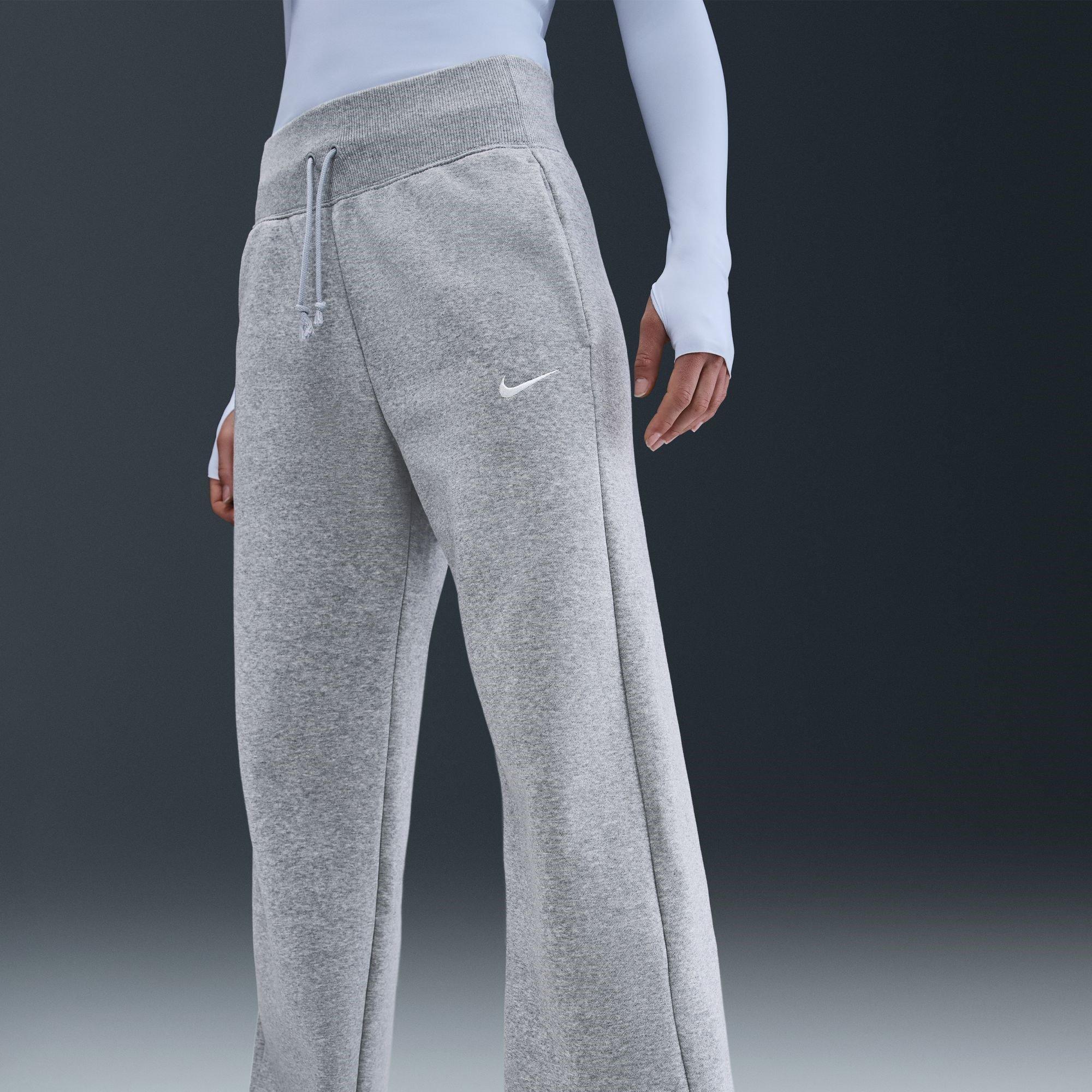 Nike Sportswear Phoenix Fleece Womens High Waisted Wide Leg Sweatpants