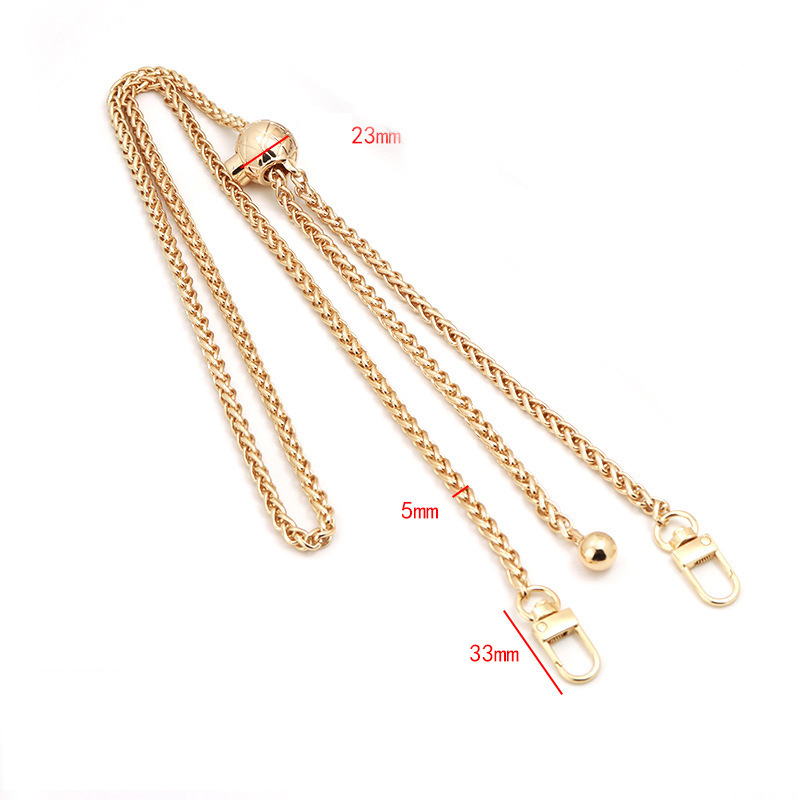 (120cm) Universal Necklace Handykette Metall Umhängeband - Gold