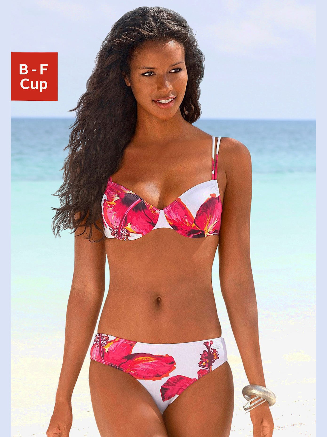 Maillot de bain à armatures imprimé floral