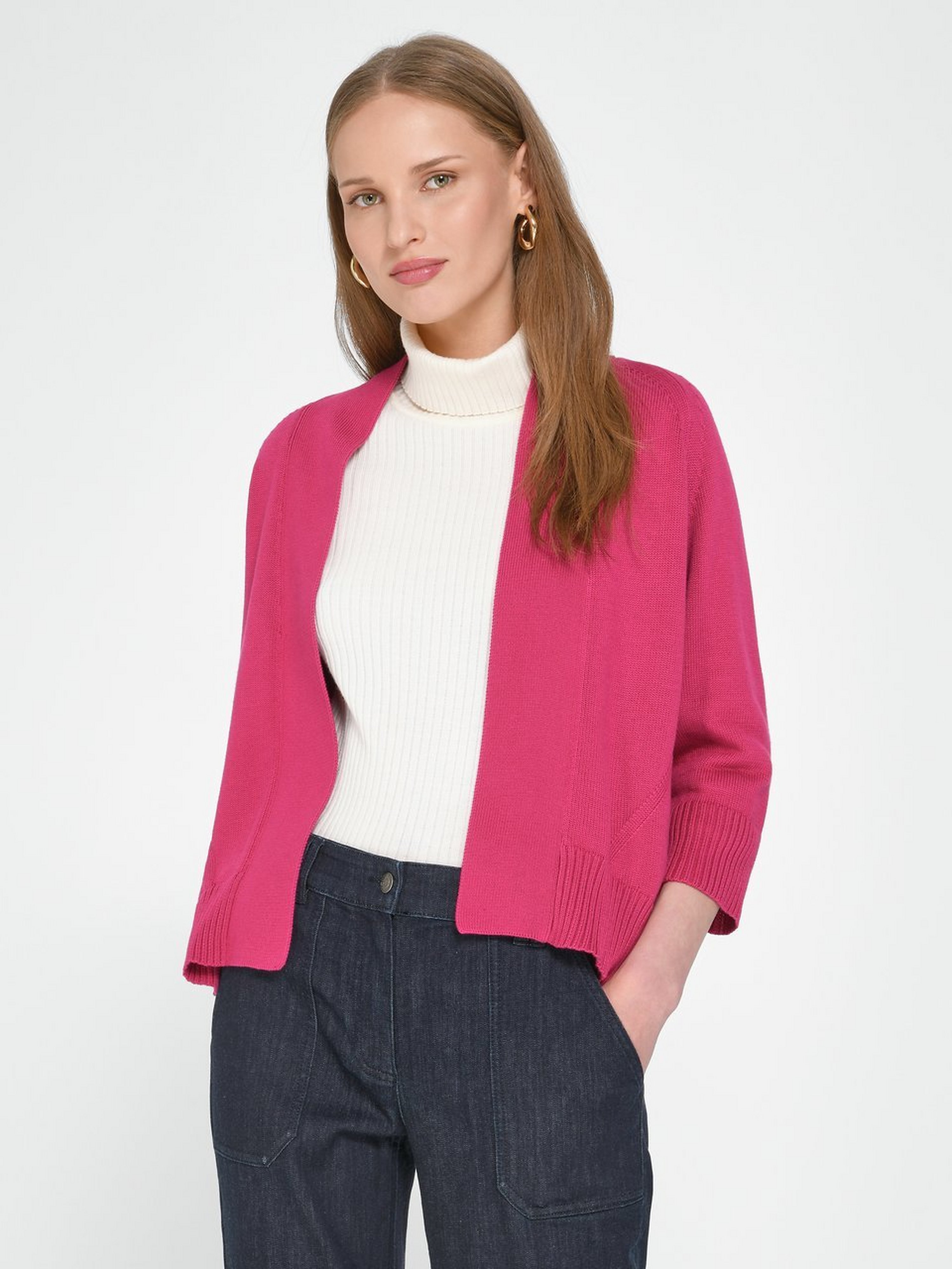 Strickjacke mit 3/4-Arm