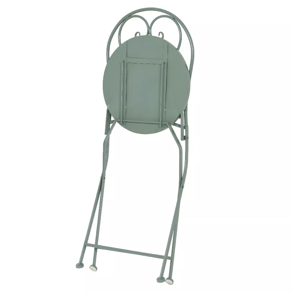 Chaise de bistro pliable Cancùn Vert sauge