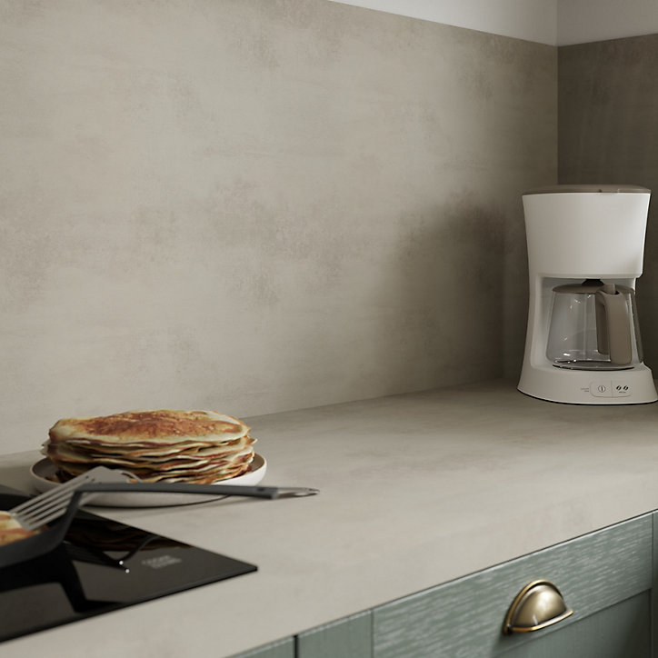 Crédence de cuisine aspect béton GoodHome Kala l. 300 cm x H. 60 cm x Ep. 8 mm