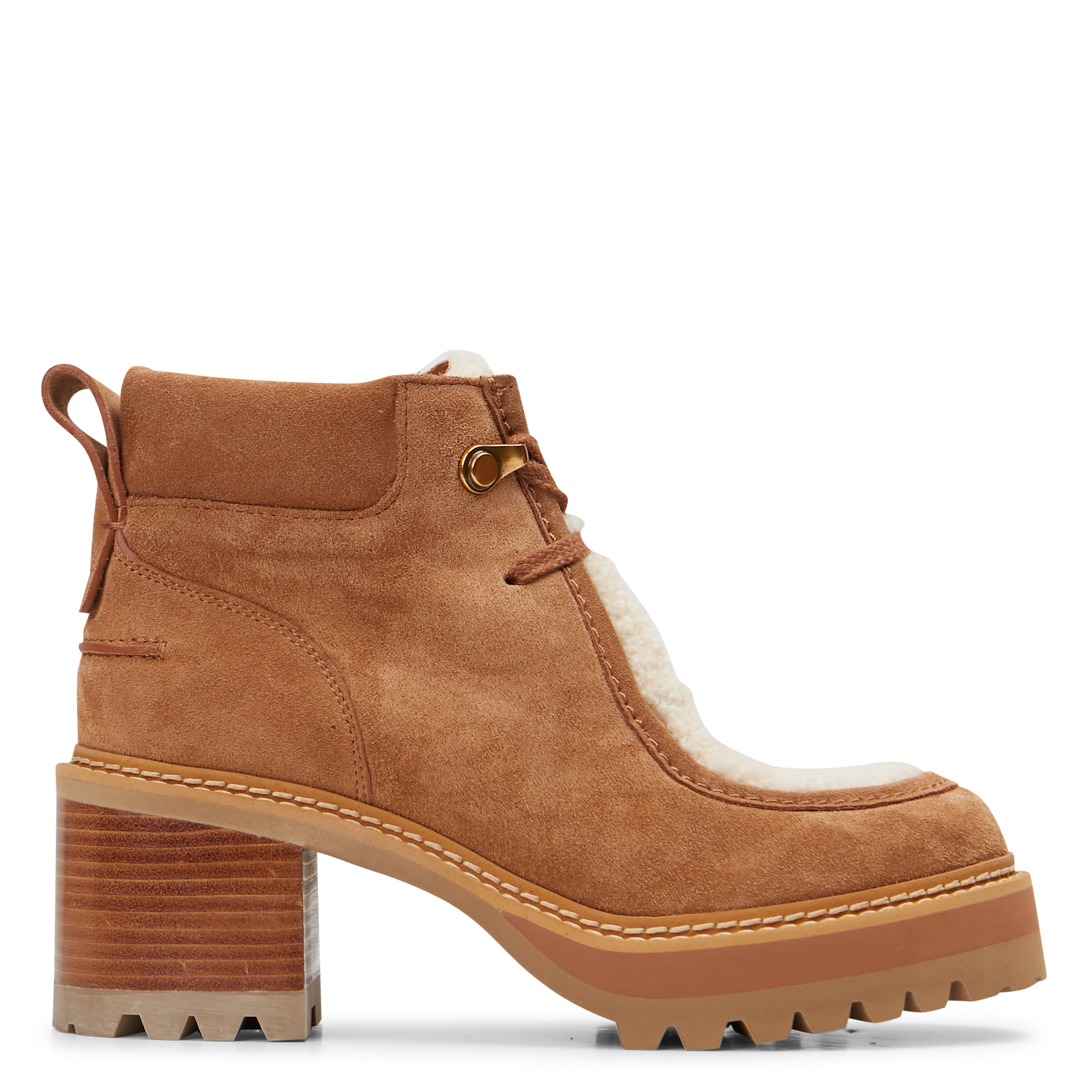 Bottines à lacets | Marron