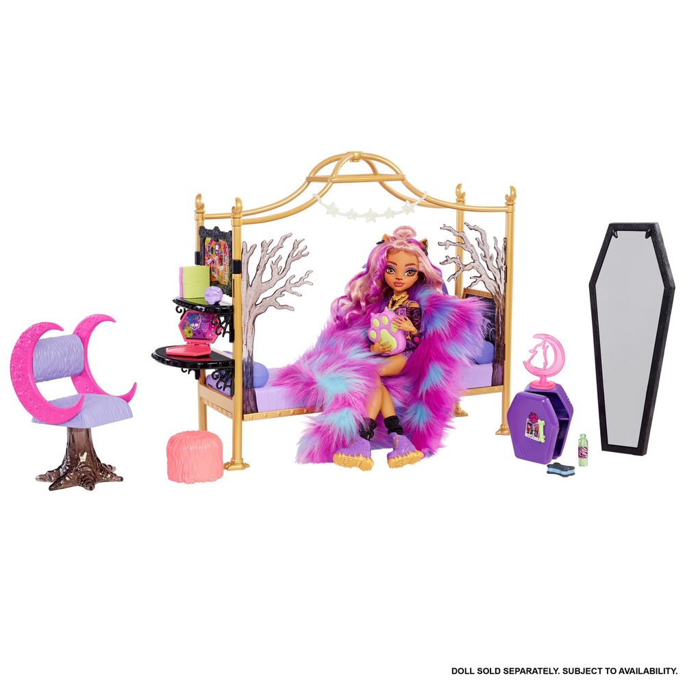 Monster High Clawdeen Wolf Schlafzimmer-Spielset