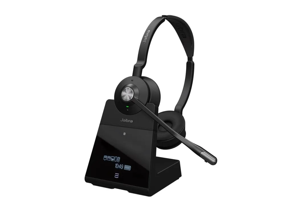 Jabra Engage 75 SE Stereo - Headset - på øret - DECT / Bluetooth - trådløs - NFC - Zoom Certified, Google Meet Certified, Amazon Chime Certified, Certified for Microsoft Teams Open Office, Works With Chromebook Certified, UC-certificeret