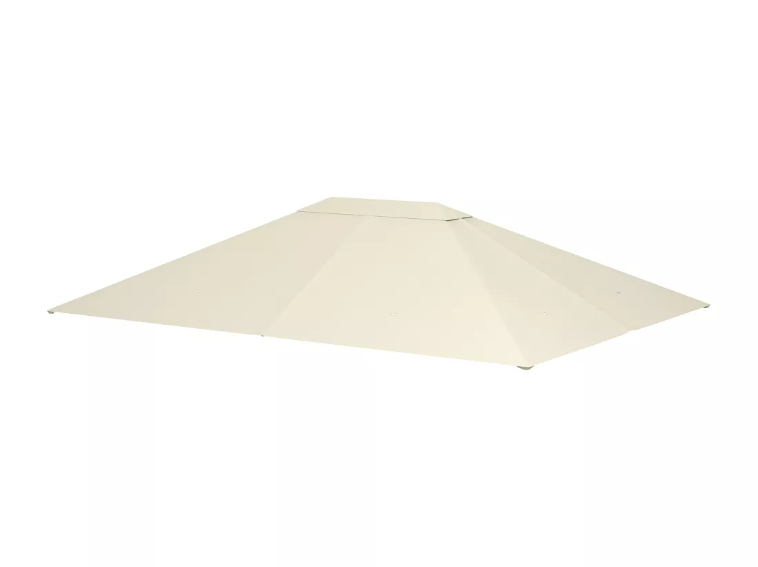 Toile de remplacement tonnelle 3 x 4 m tissu haute densité beige clair