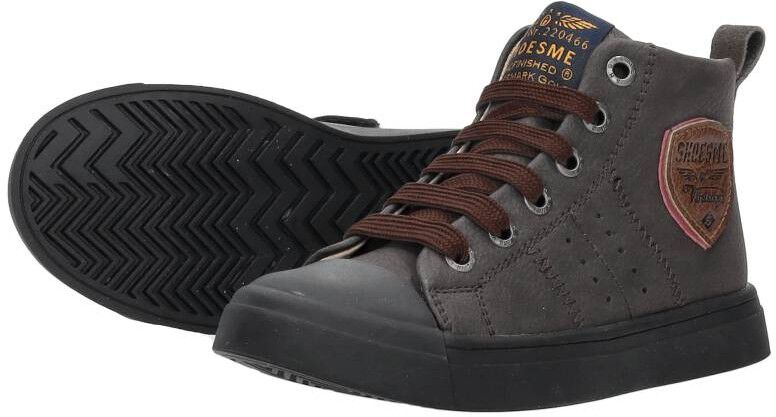 Shoesme Veterschoenen Hoog donkerbruin