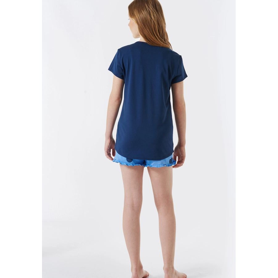 Schiesser Pyjama Organic Cotton nachtblau