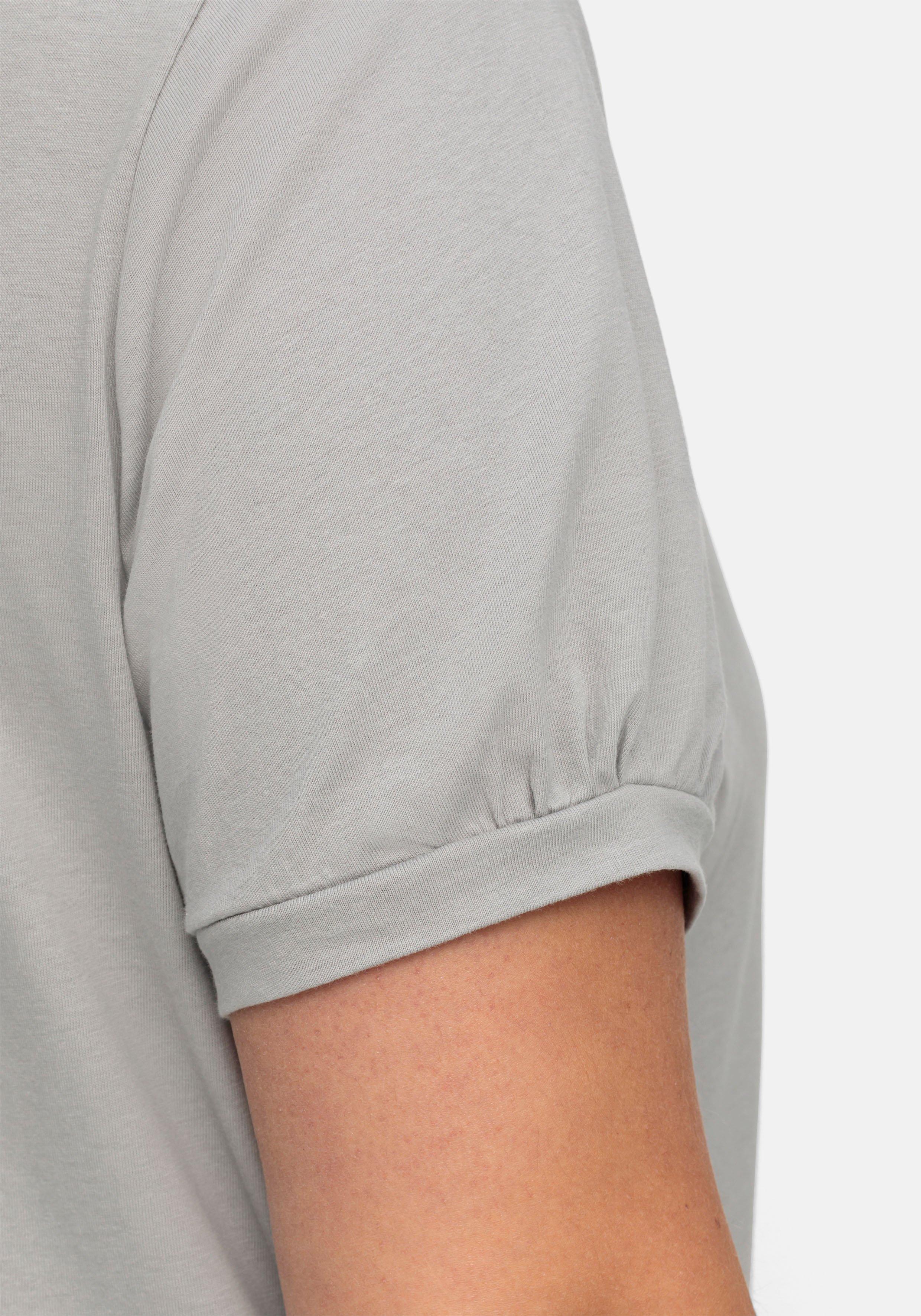 Longshirt mit Zierknöpfen am Ausschnitt