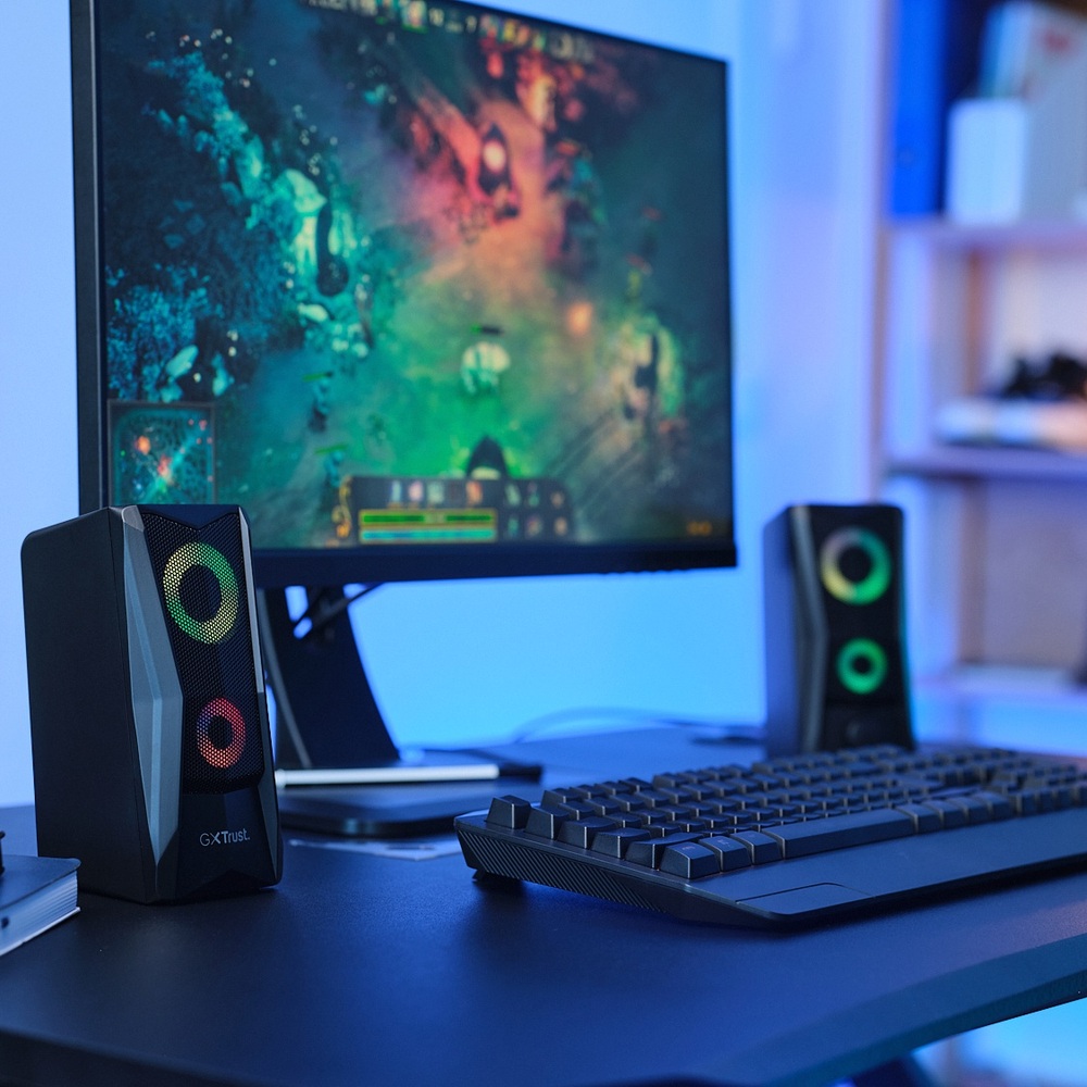 Trust GXT 606 Javv RGB-beleuchtetes 2.0 PC-Lautsprecherset