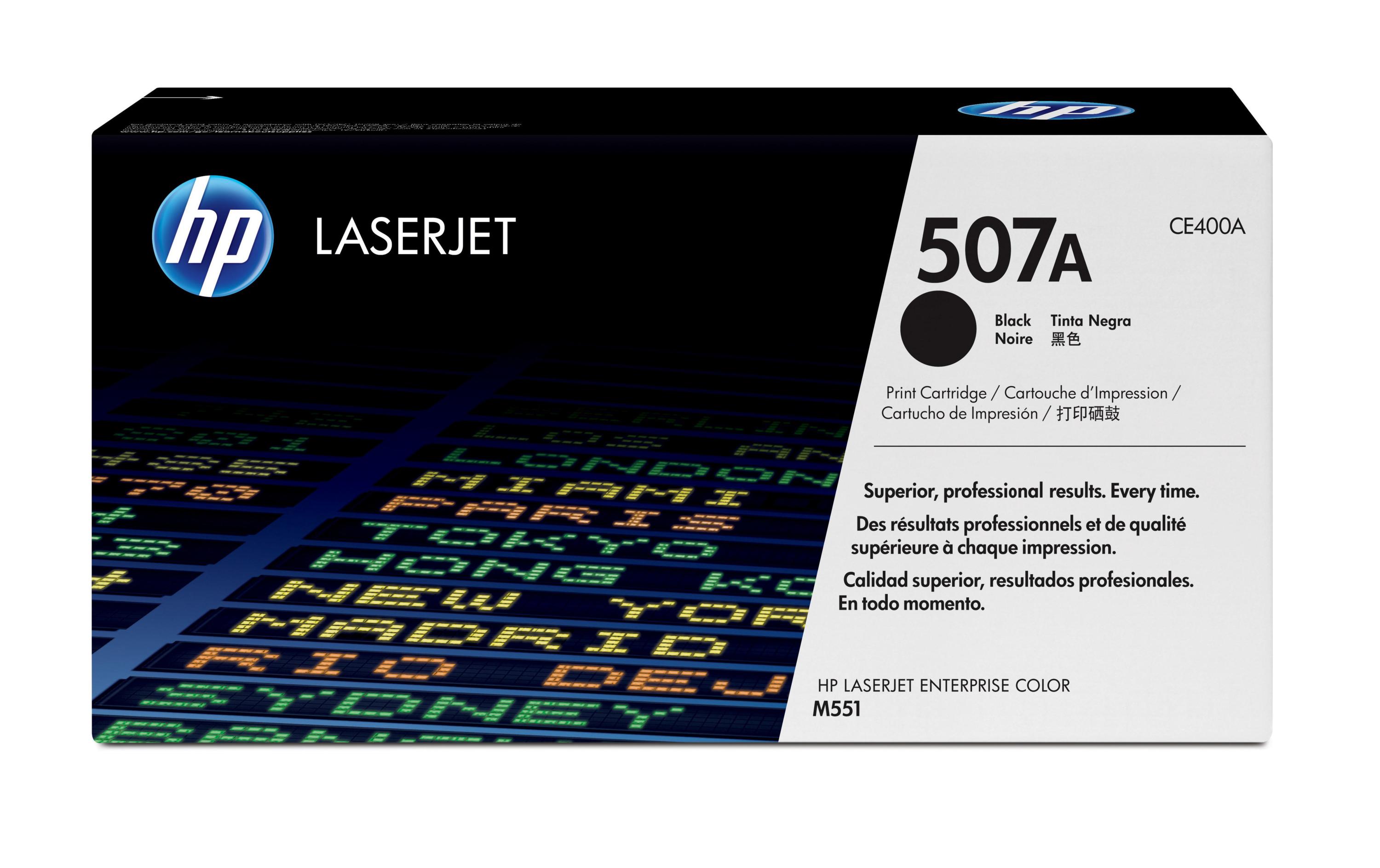 Toner Nr. 507A (CE400A) Black<br>Tonerkartusche
