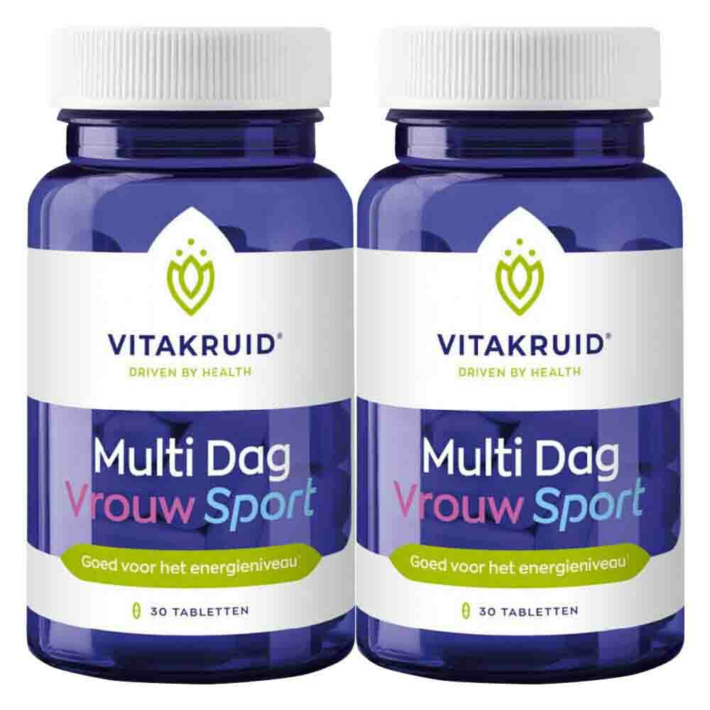 2x Vitakruid Vrouw Sport Multi Dag30 tabletten
