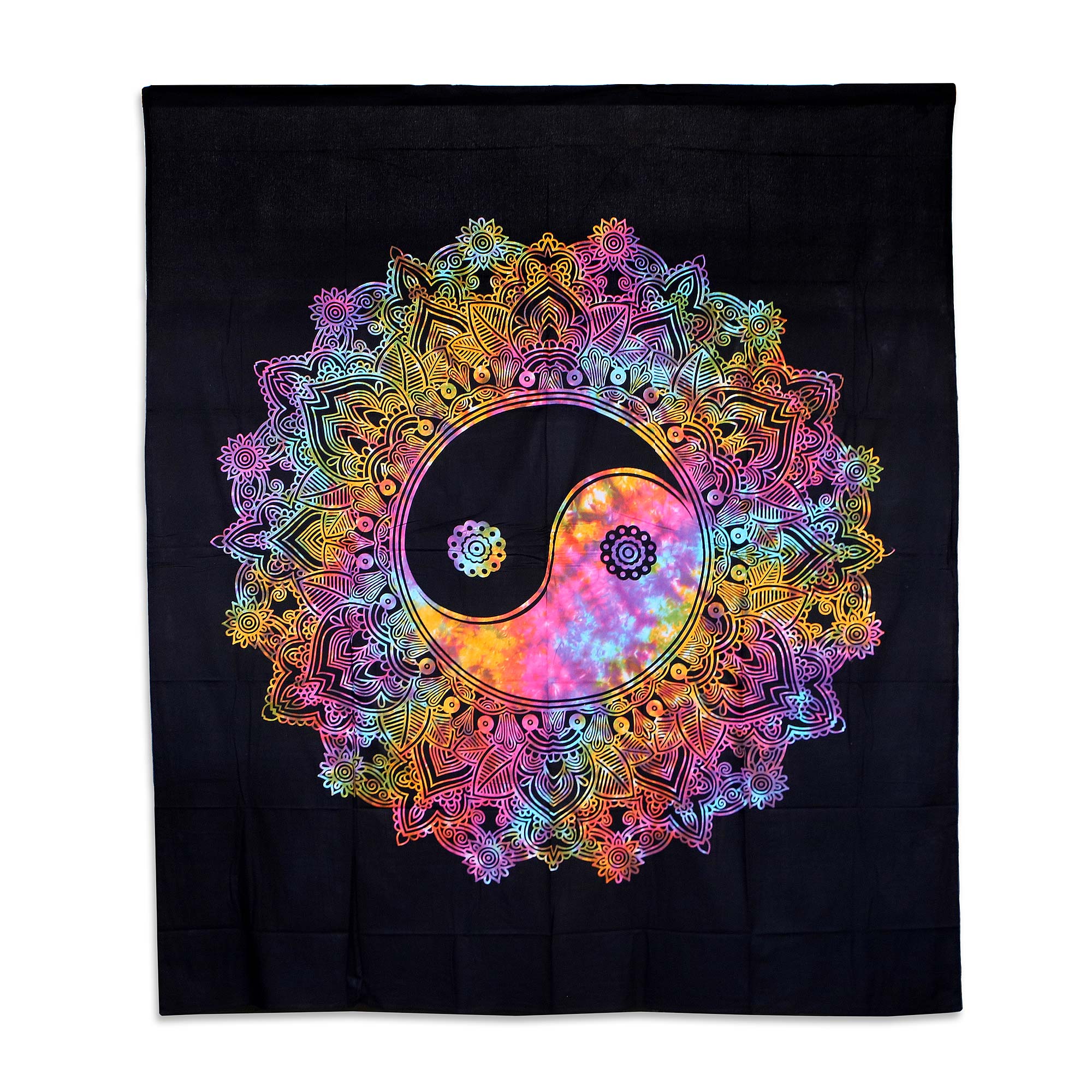Multifunktionstuch 'Yin Yang', multicolor, schwarz, B 213 cm, H 244 cm von fischer's lagerhaus