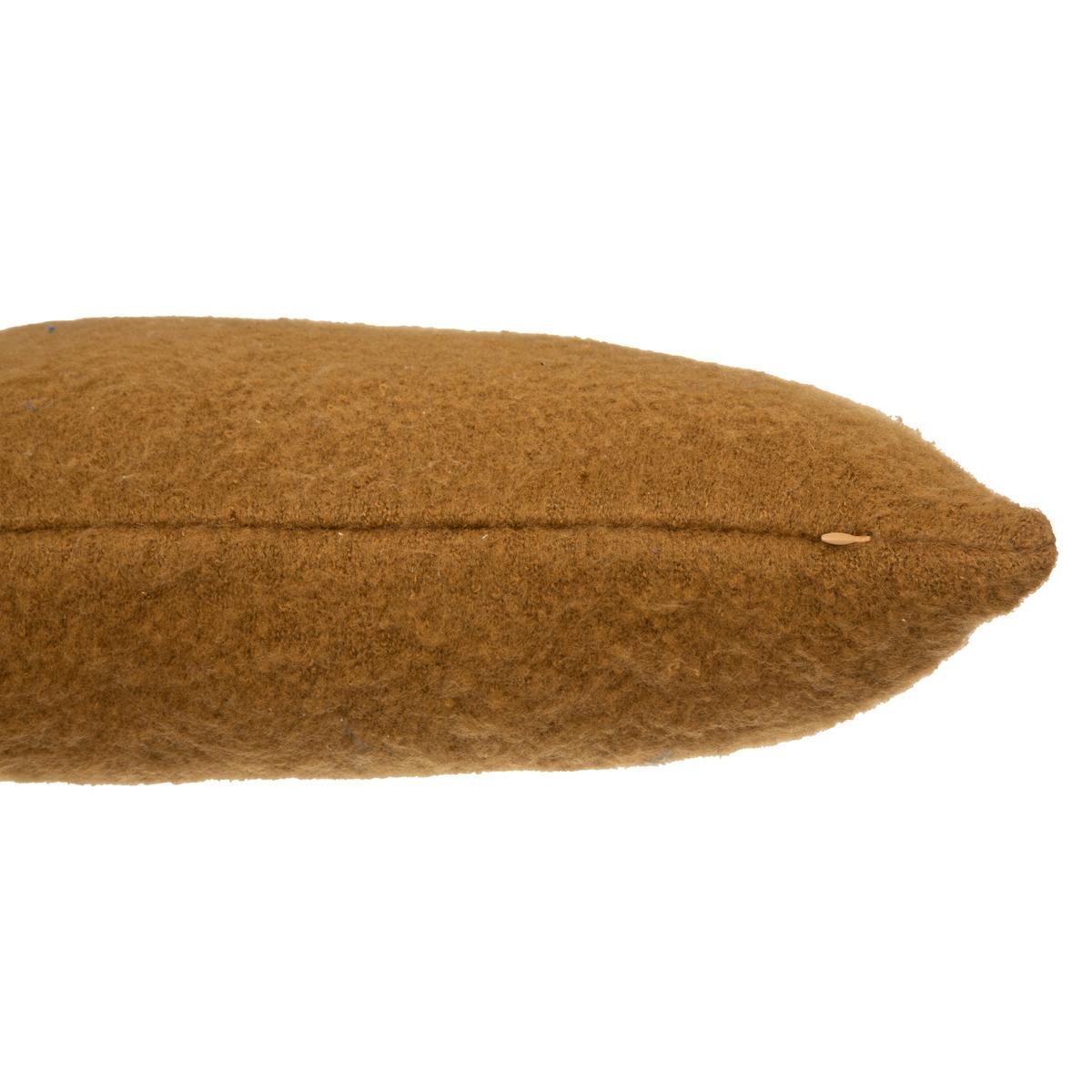 COUSSIN EFFET MOHAIR KODI OCRE 45X45CM