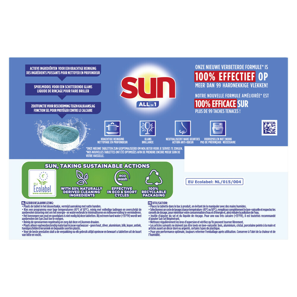 Sun Vaatwastabletten All-in-1 Normaal19 stuks