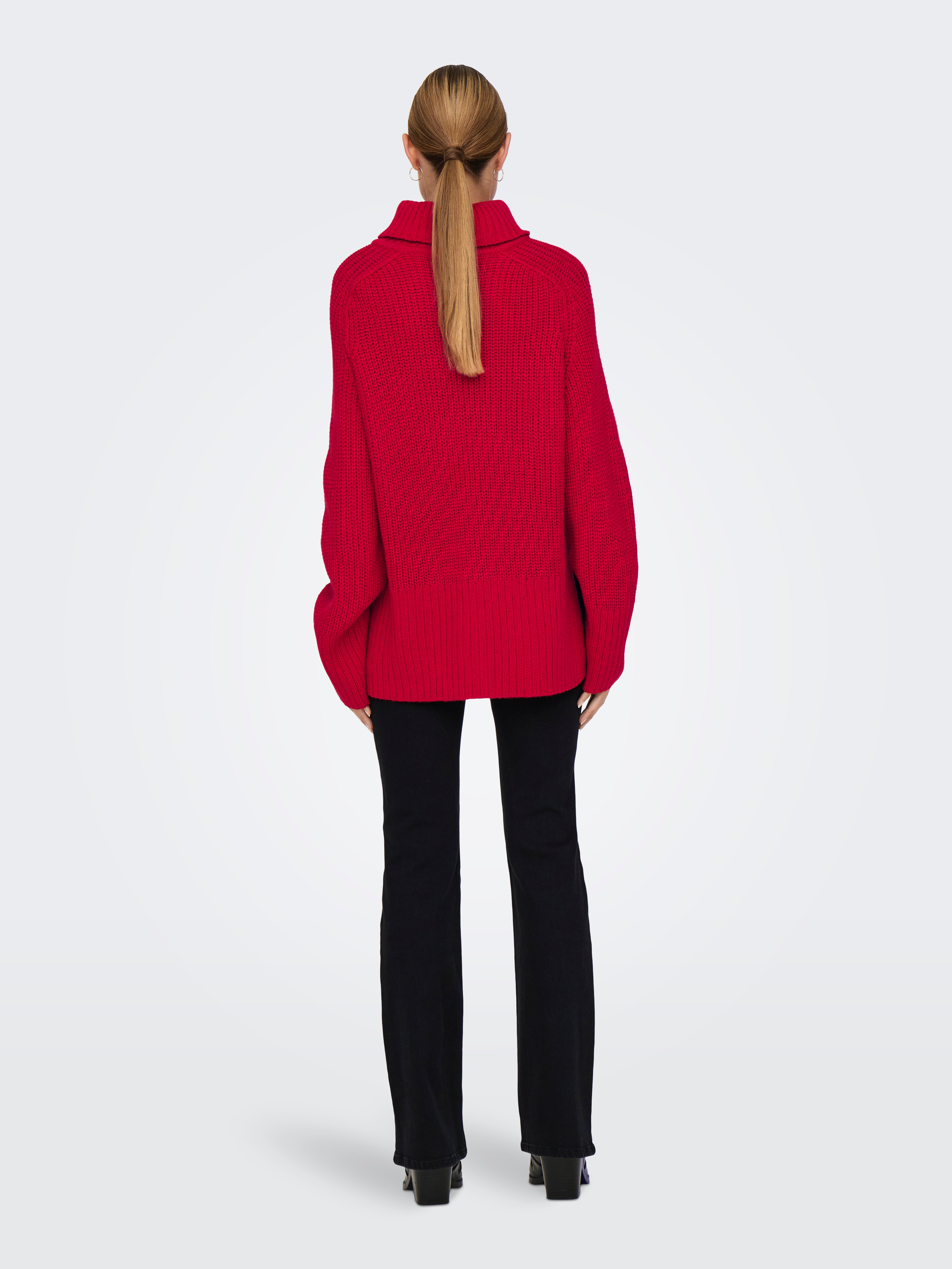 JDYJUSTY Strickpullover Barbados Cherry