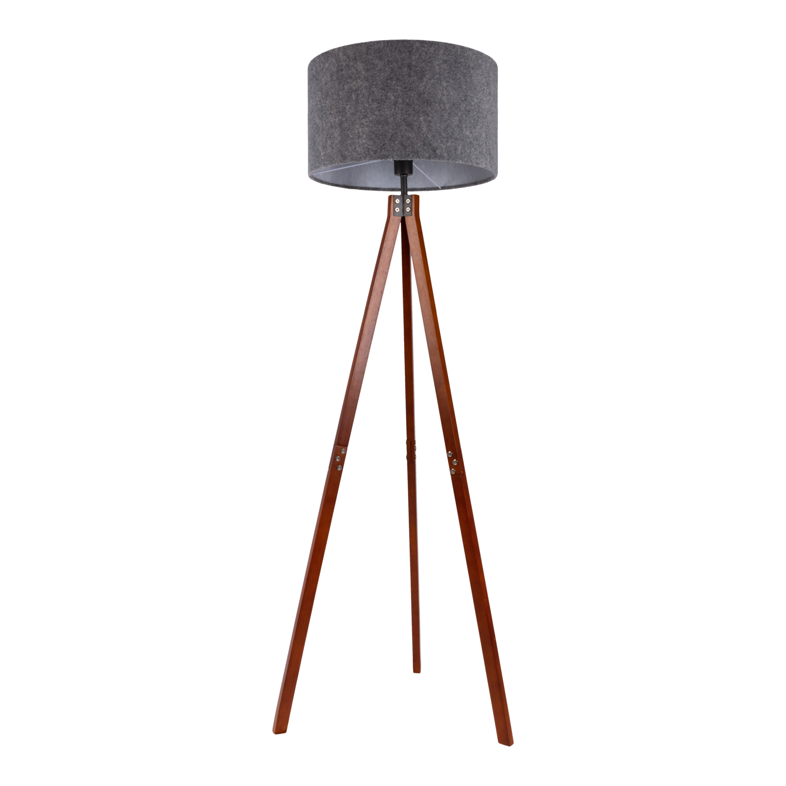 Stehleuchte FILCO - braun-grau - Holz - 147 cm