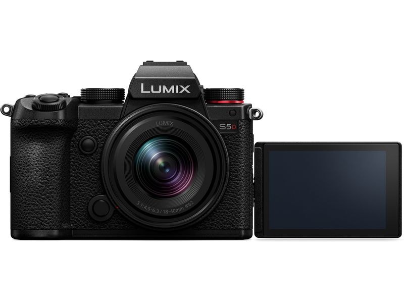 Panasonic Fotokamera Lumix S5D Kit Lumix S 18-40 mm F/4.5-6 Spiegellose Vollformatkamera inklusive Objektiv