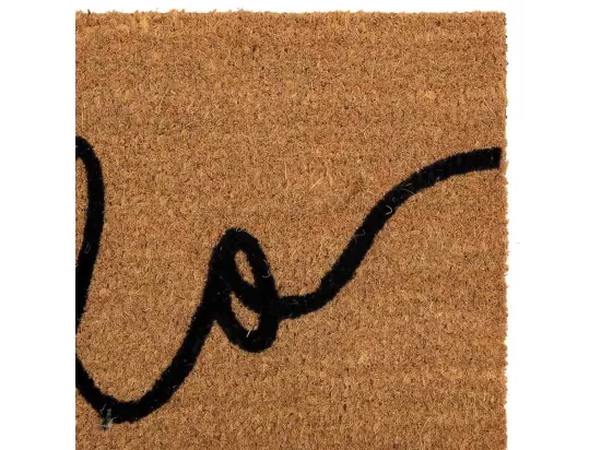 Tapis d'entrée en fibre marron 45x75