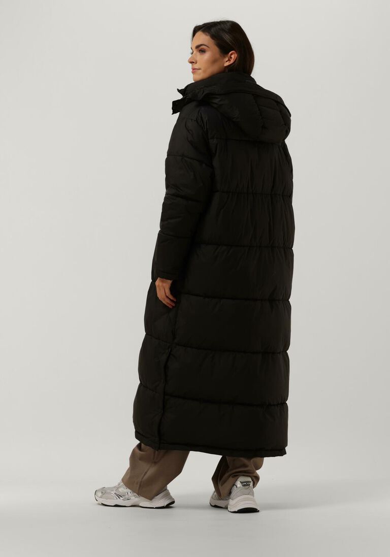 NOTRE-V zwarte notre-v gewatteerde jas puffer long
