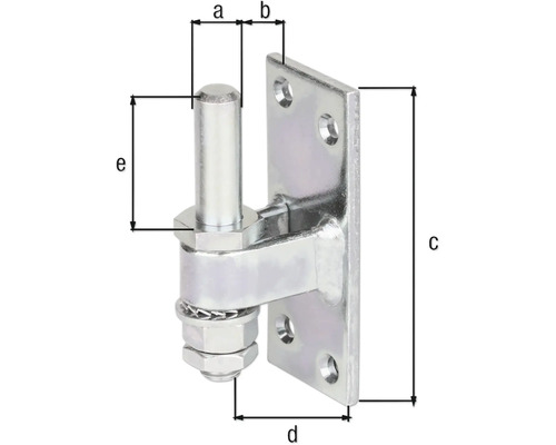 Verstelbare klem 13 x 100 x 40 mm, verzinkt, dikfilm gepassiveerd
