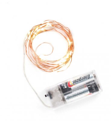 Copper string lights