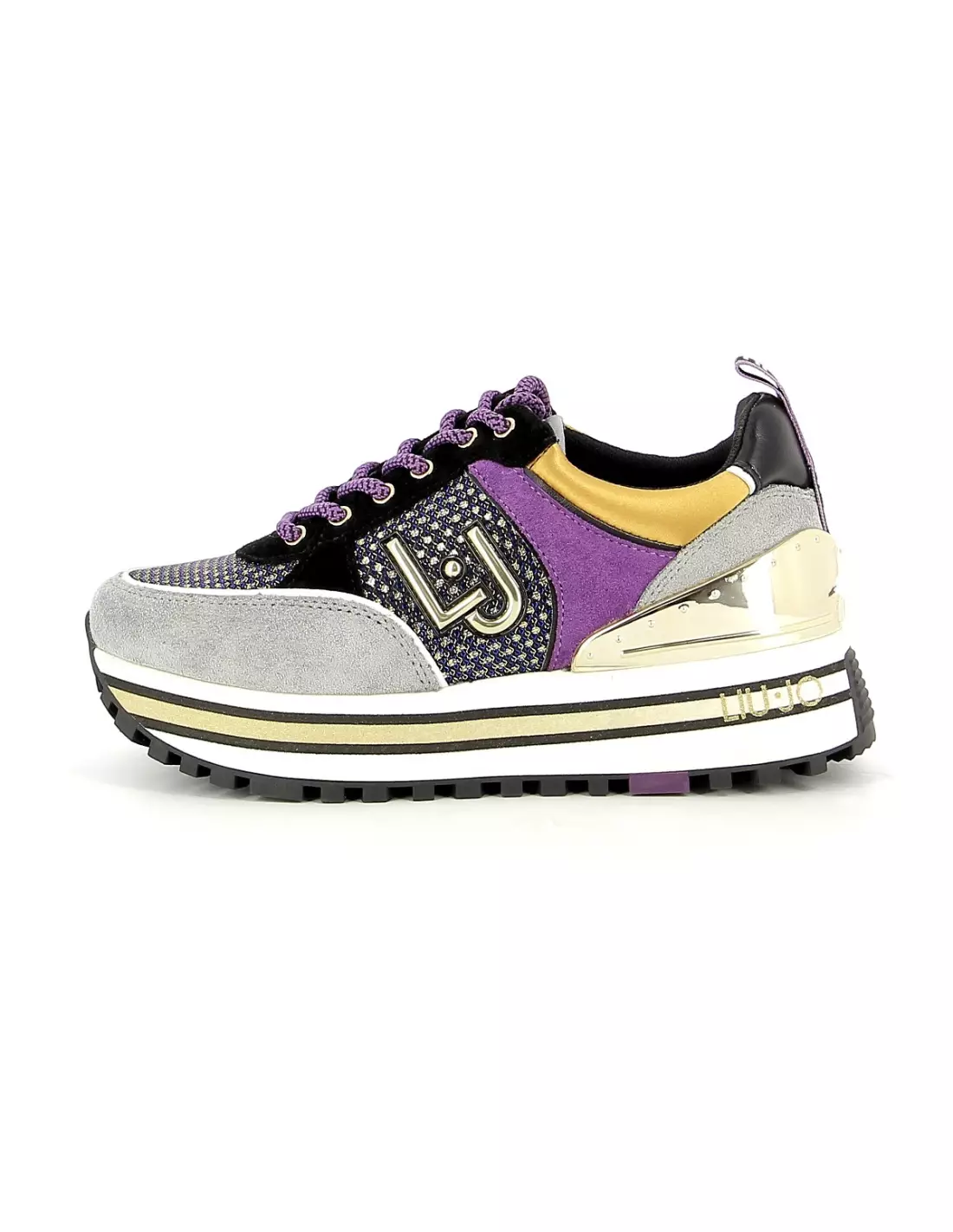 LIU JO MAXI WONDER - Baskets Greyblackpurple