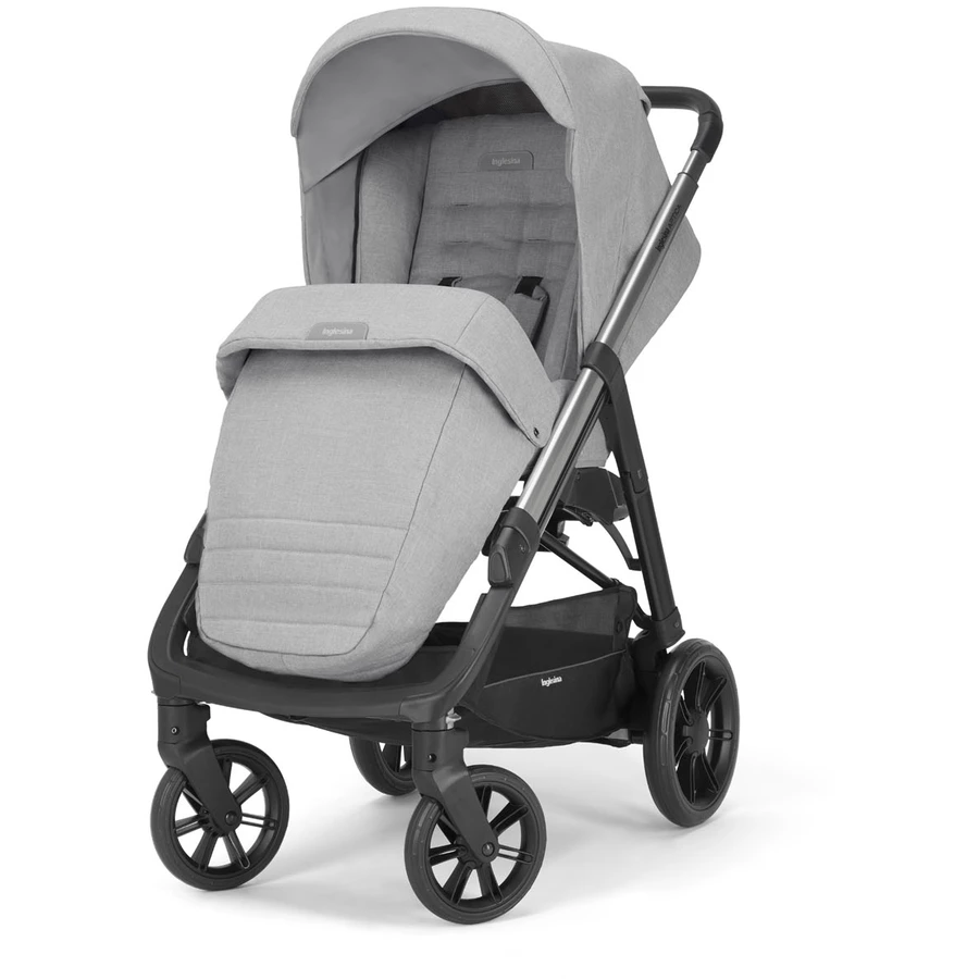 Inglesina Kombikinderwagen Aptica Darwin Silk Grey Gestell Black
