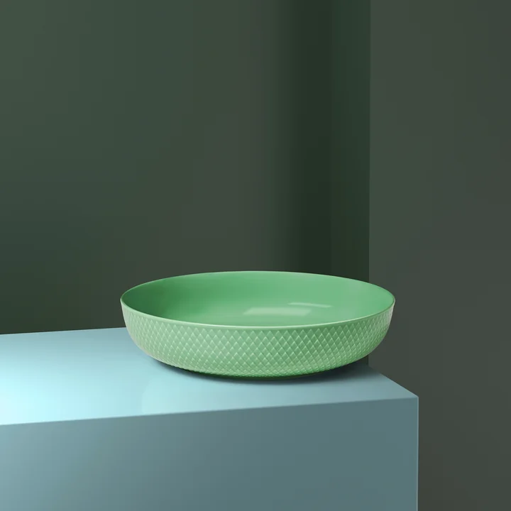 Lyngby Porcelæn - Rhombe Schale Ø 22 cm, marble