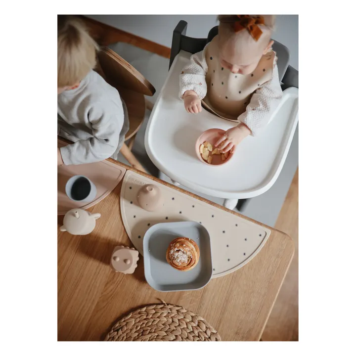 Mushie Set de table en silicone | Beige