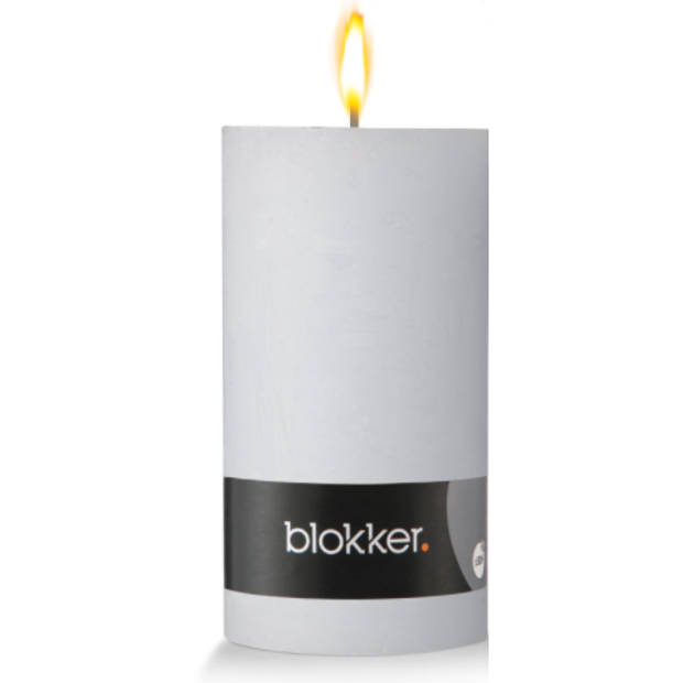 Blokker Rustieke Cilinderkaars - 7x13 cm - Wit