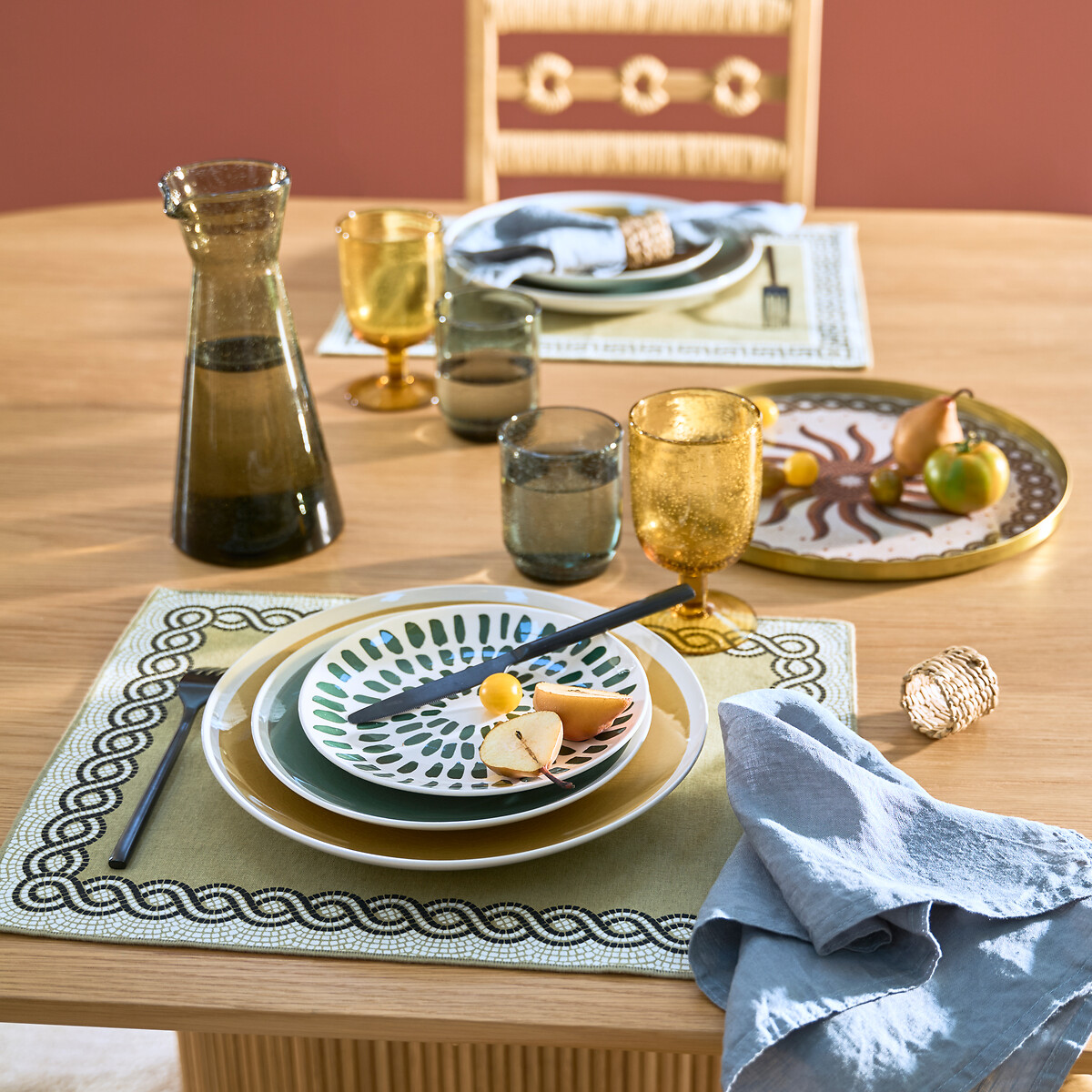 LA REDOUTE INTERIEURS<br>Conjunto de 6 copos de vidro com bolhas, Faraji