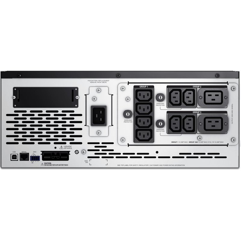 APC Smart-UPS X SMX3000HV - 3000VA, 8x C13 + 2x C19 sortie, USB, runtime extensible, profondeur limitée