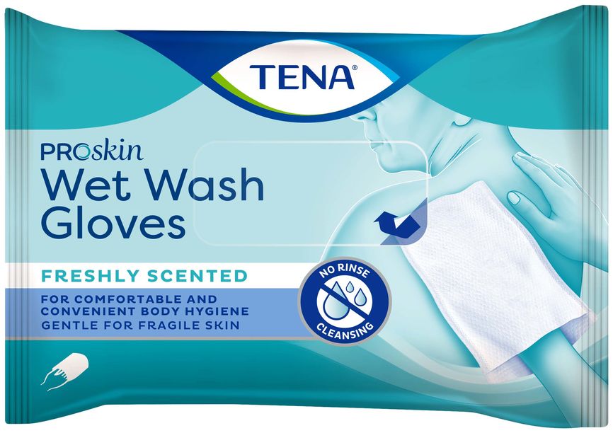 TENA Wet Wash Glove vaskevott 8 stk