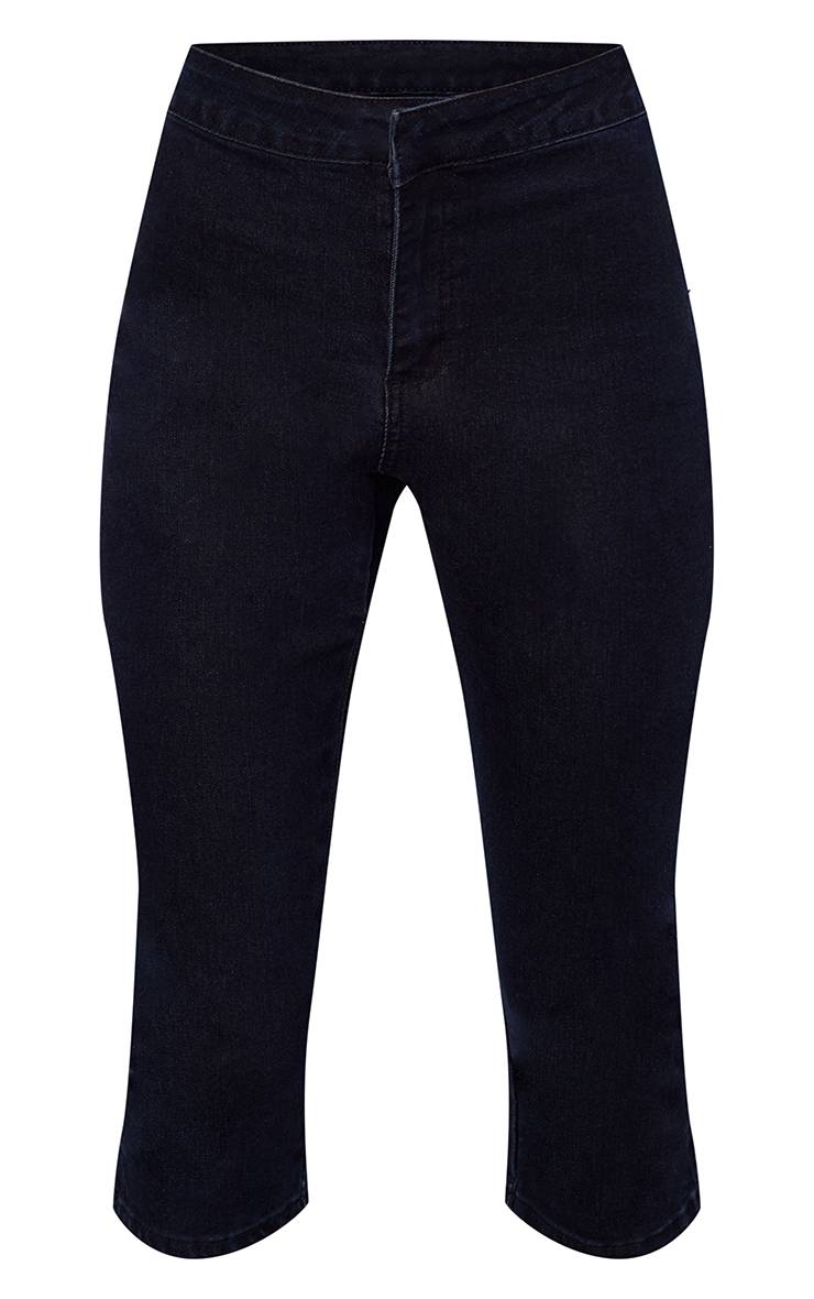 Raw Indigo Pantacourt En Denim