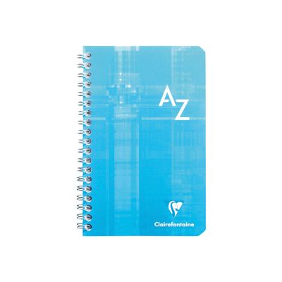 Clairefontaine - Répertoire à spirale 11 x 17 cm - 100 pages - petits carreaux (5x5 mm) - disponible dans différentes couleurs