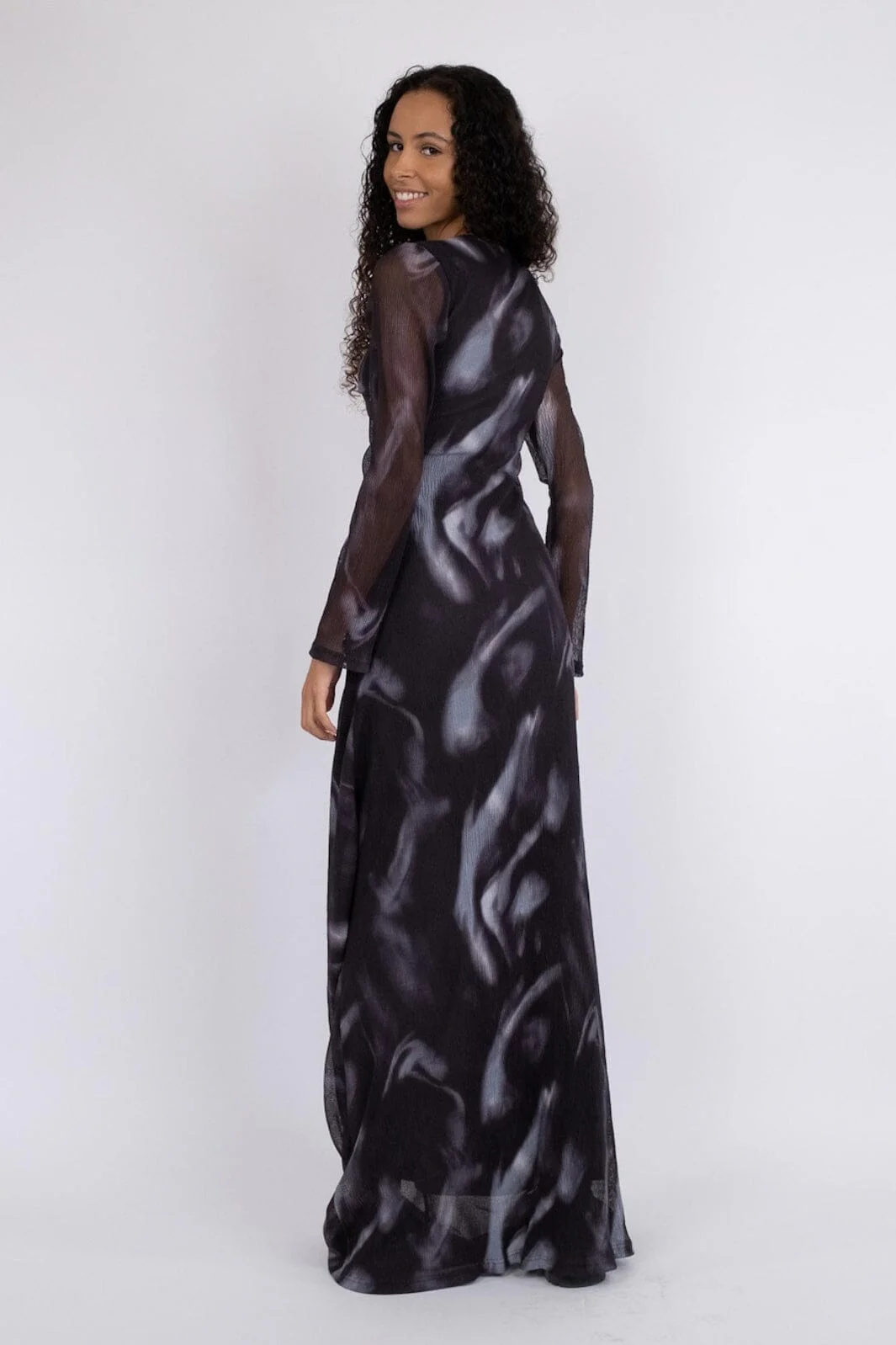 Neo Noir Skyler Gloom Mesh Dress