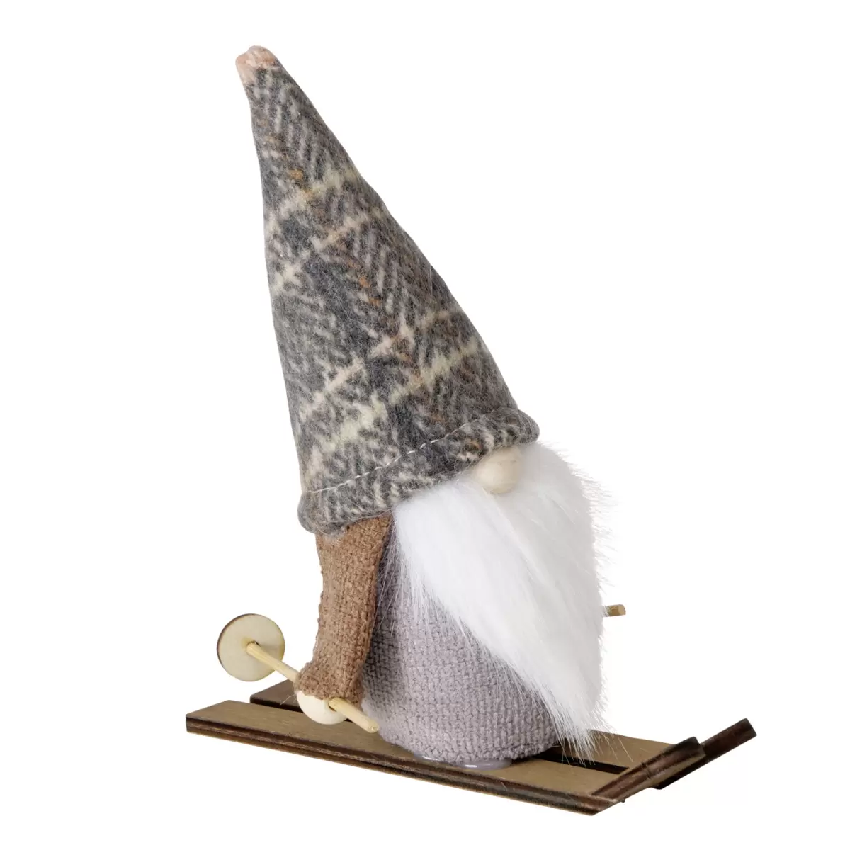 Wichtel Theobert grau,beige,braun