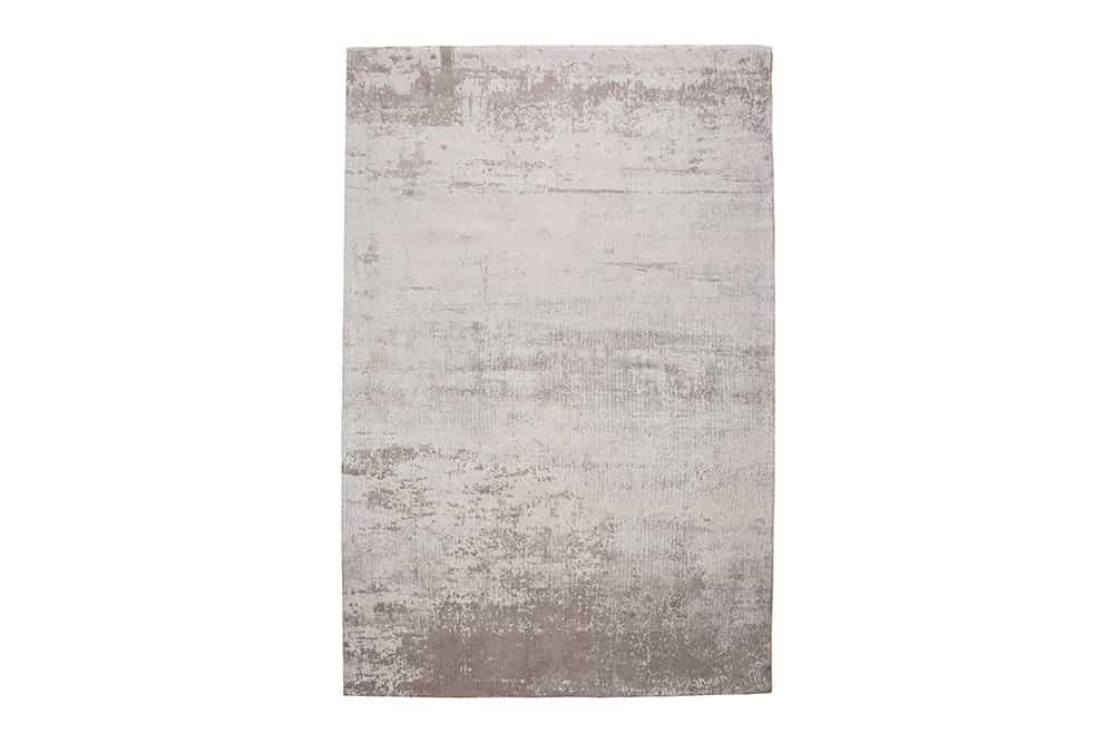 Vintage Baumwoll-Teppich MODERN ART 240x160cm beige grau verwaschen Used Look