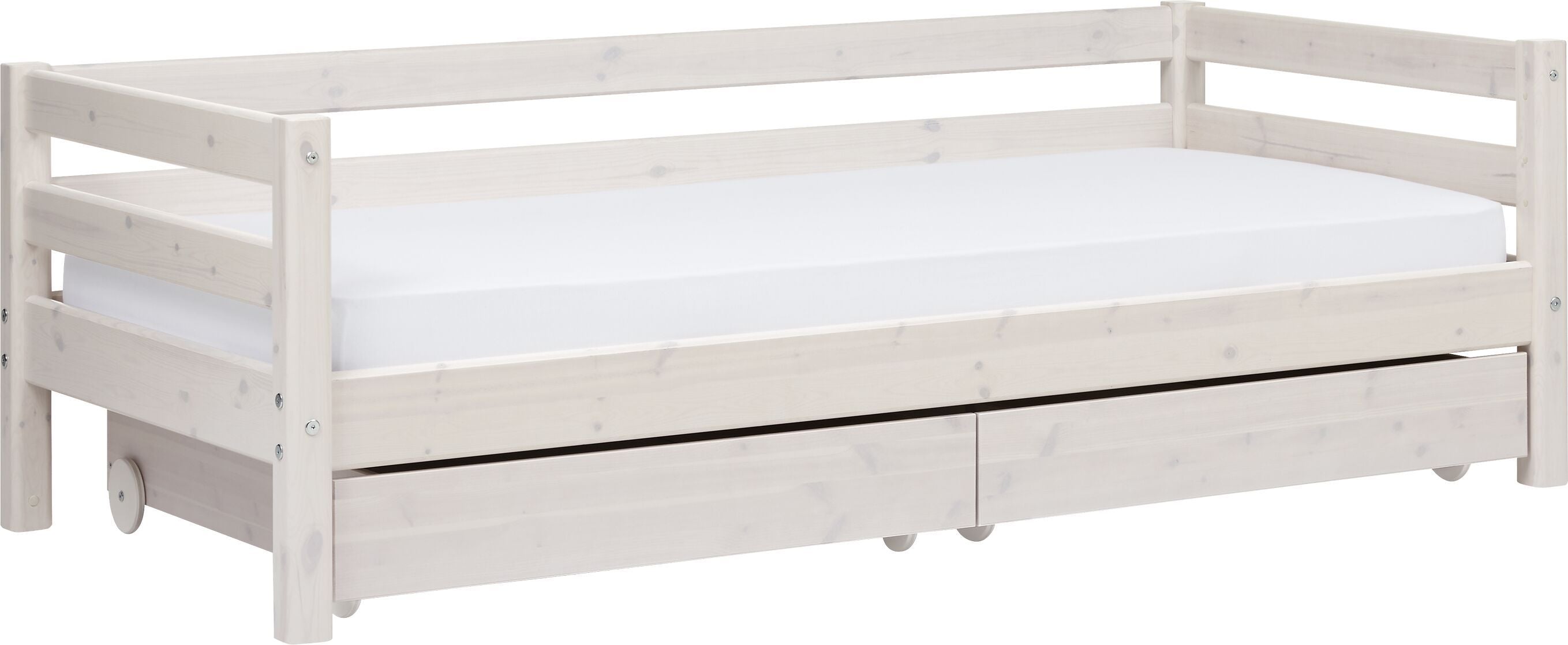 Flexa CLASSIC Kombibett - White Wash / B: 100.0 cm x T: 210.0 cm x H: 67.0 cm